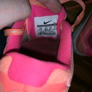 Nike Shoes - Girls size 11 toddler Nike’s neon yellow/orange Nike Shoes - Girls size 11 toddler Nike’s neon yellow/orange